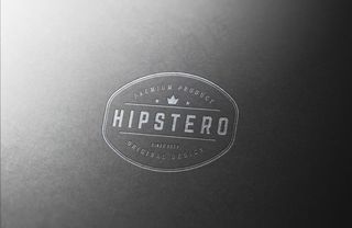 LOGO样机 烫银效果图片