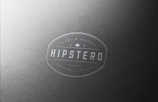 LOGO样机 烫银效果图片