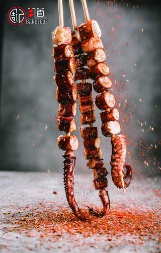 烤鱿鱼图片