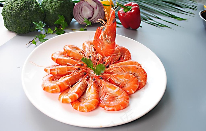 白灼虾图片
