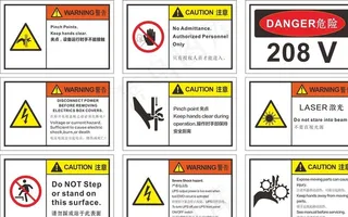 安全生产警示标识图片