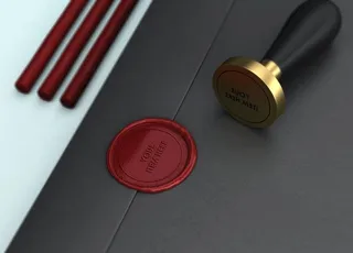 信封火漆样机图片