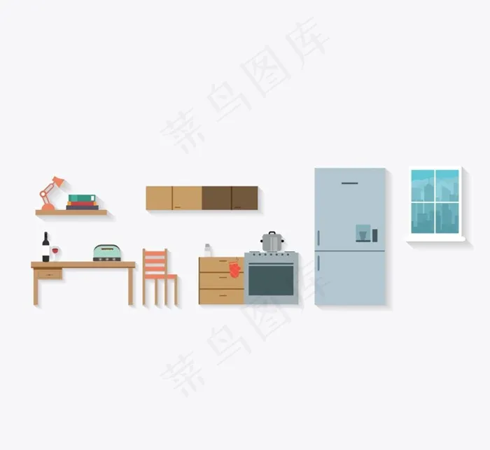 家居矢量图图片ai矢量模版下载