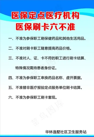 医疗六不准图片