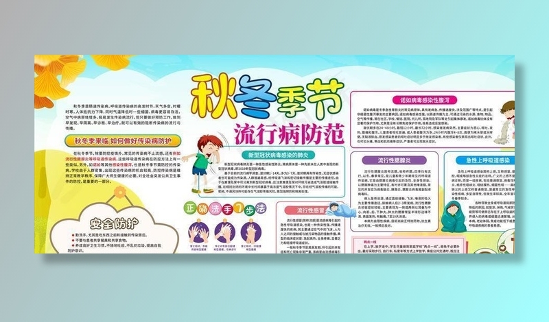 秋冬季节流行病防范图片