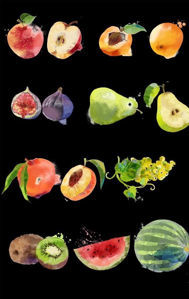 手绘水果免抠元素图片