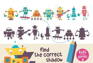 卡通机器人图片