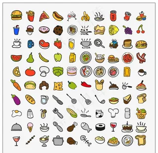 绘画烹饪颜色图标图片