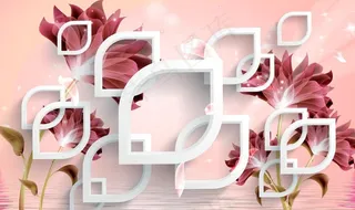 花卉背景墙图片