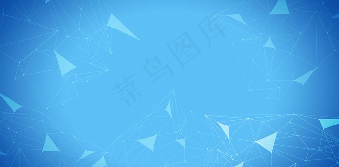 蓝色抽象线条科技背景素材图片