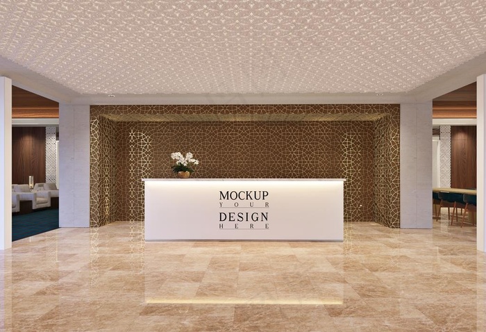 大堂效果样机 吧台样机 大厅图片