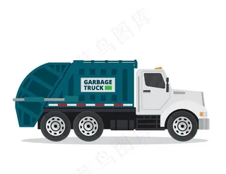 卡通垃圾车图片
