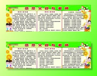 感恩父母篇展板图片