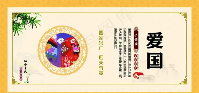 核心价值观 爱国图片