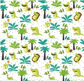 卡通鳄鱼底纹图片