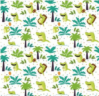 卡通鳄鱼底纹图片