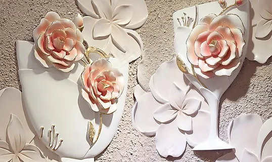 玉雕背景墙图片