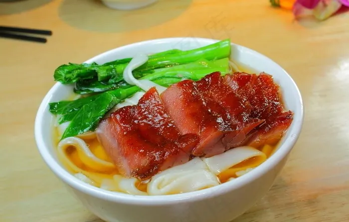 叉烧汤河粉图片
