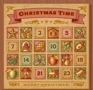 复古背景抽奖券卡通设计素材图片