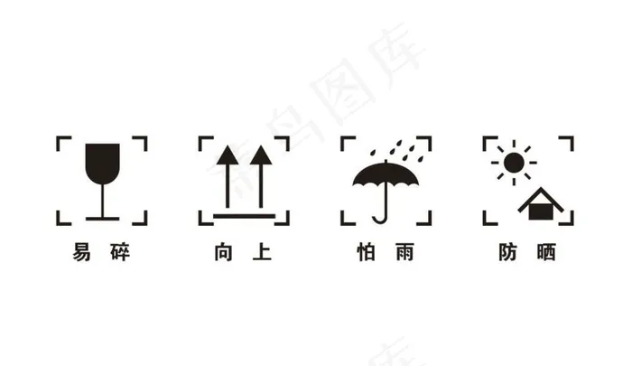 包装箱运输标志图片cdr矢量模版下载