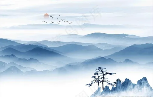 水墨山水画图片 水墨山水画图片