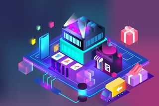 双十一双二十促销背景AI矢量图片