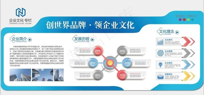 文化墙图片ai矢量模版下载