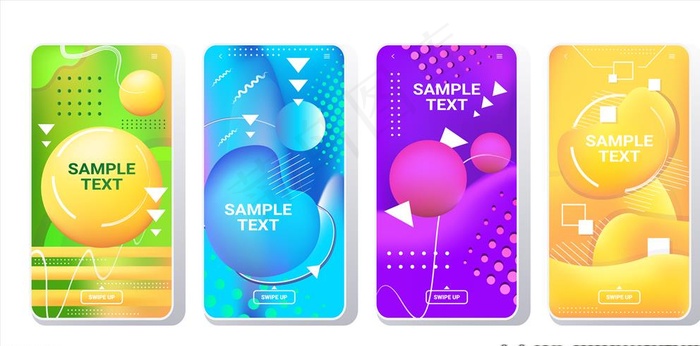 创意几何卡片图片