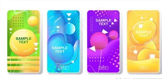 创意几何卡片图片