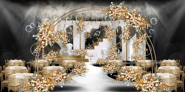 婚礼现场布置效果图图片 婚礼现场布置效果图图片