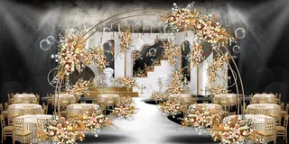 婚礼现场布置效果图图片