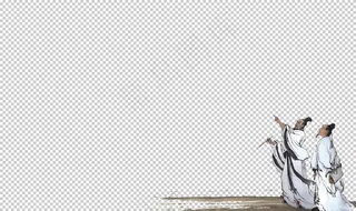 中国风水墨古代人物图片