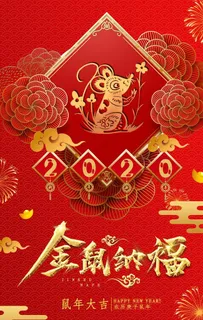 2020鼠年海报图片 2020鼠年海报图片