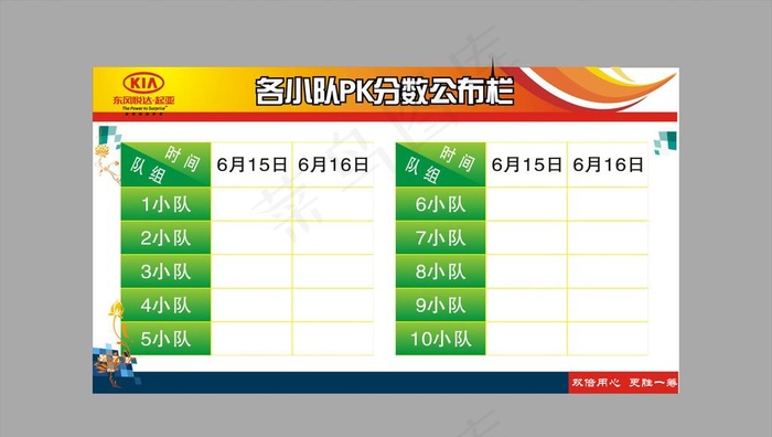 分数公布栏图片cdr矢量模版下载