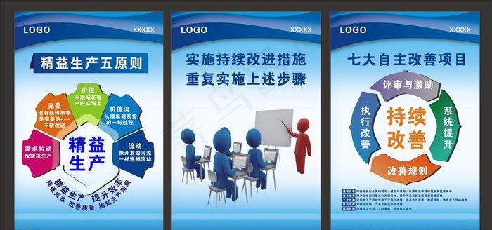 企业文化 企业标语图片cdr矢量模版下载