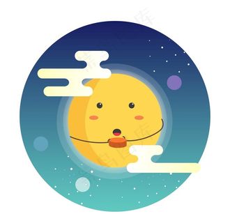 中秋月饼月亮图片