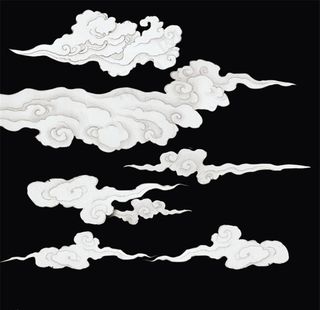 中式手绘祥云图片