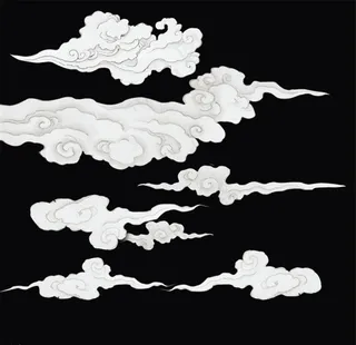中式手绘祥云图片