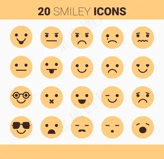 黄色的笑脸图标图片