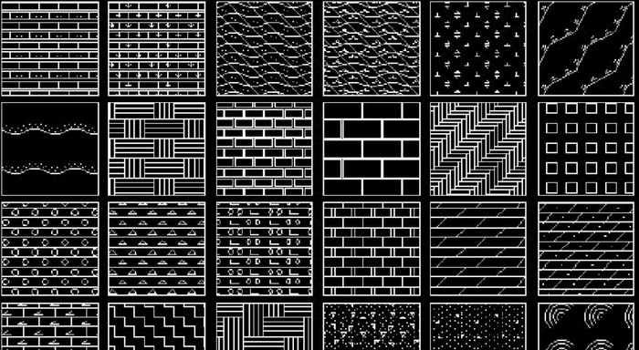 CAD填充图案图片