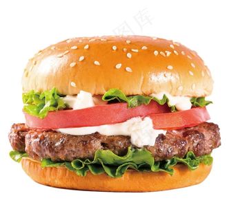 双层牛肉汉堡图片