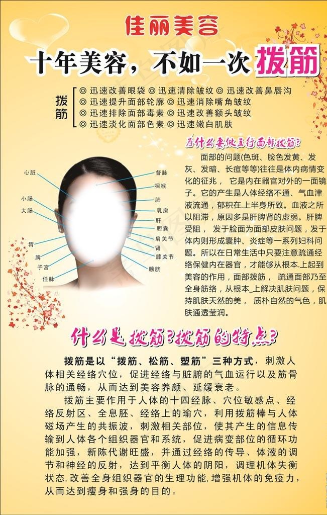 美容海报图片cdr矢量模版下载