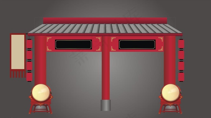 仿古图片cdr矢量模版下载