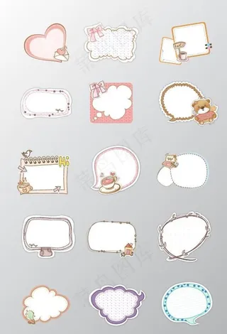 卡通对话框图片