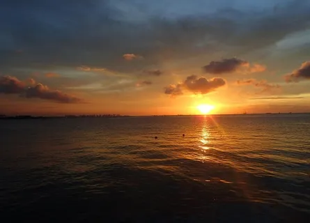 海边晚霞图片 海边晚霞图片