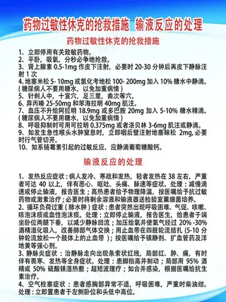 药物过敏性休克的抢救措施输液图片