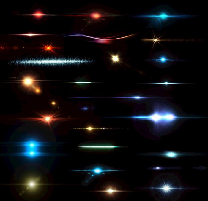 高清分层光效素材图片