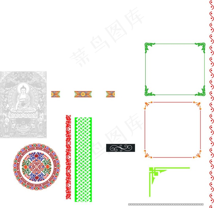 藏式花边图片