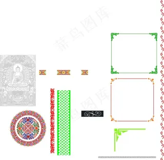 藏式花边图片
