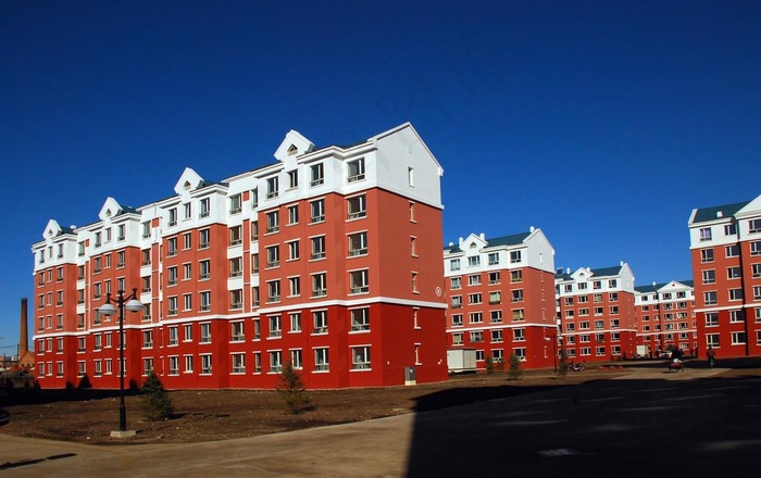 林业棚户区改造楼群图片